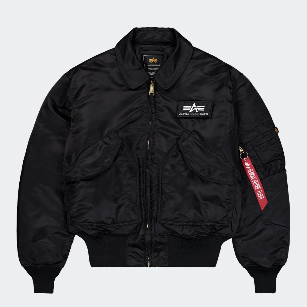 Alpha Industries CWU 45 (HERITAGE) Bomber Jacket - Black
