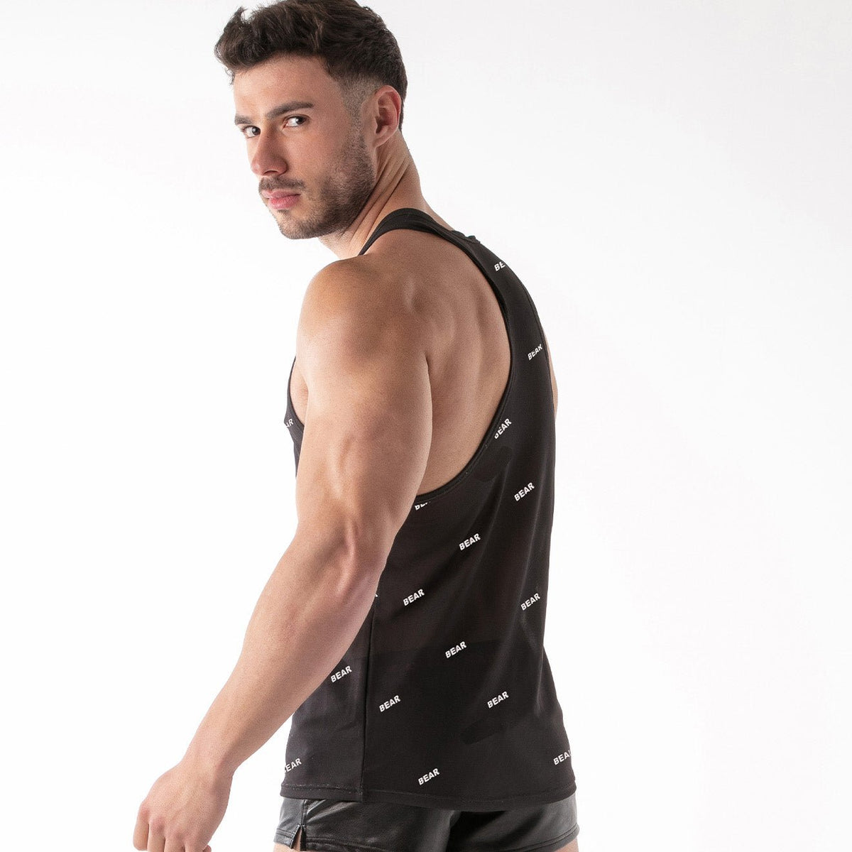 ID Mesh-Tanktop – Bär Schwarz-1