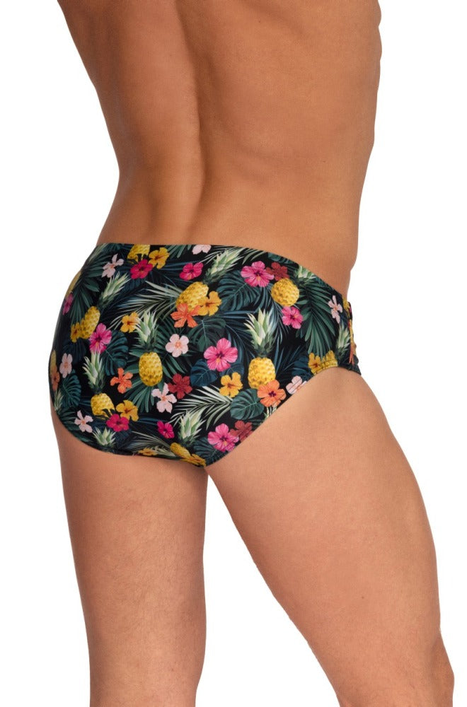 Beachbrief BLU2553 – Badeslip mit Tropical-Print
