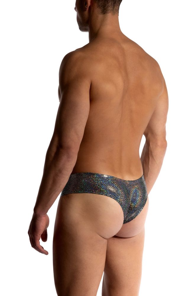 Cheeky Brief M2511 Schwarz/Silber - MANSTORE - Shop Deutschland Noodosz