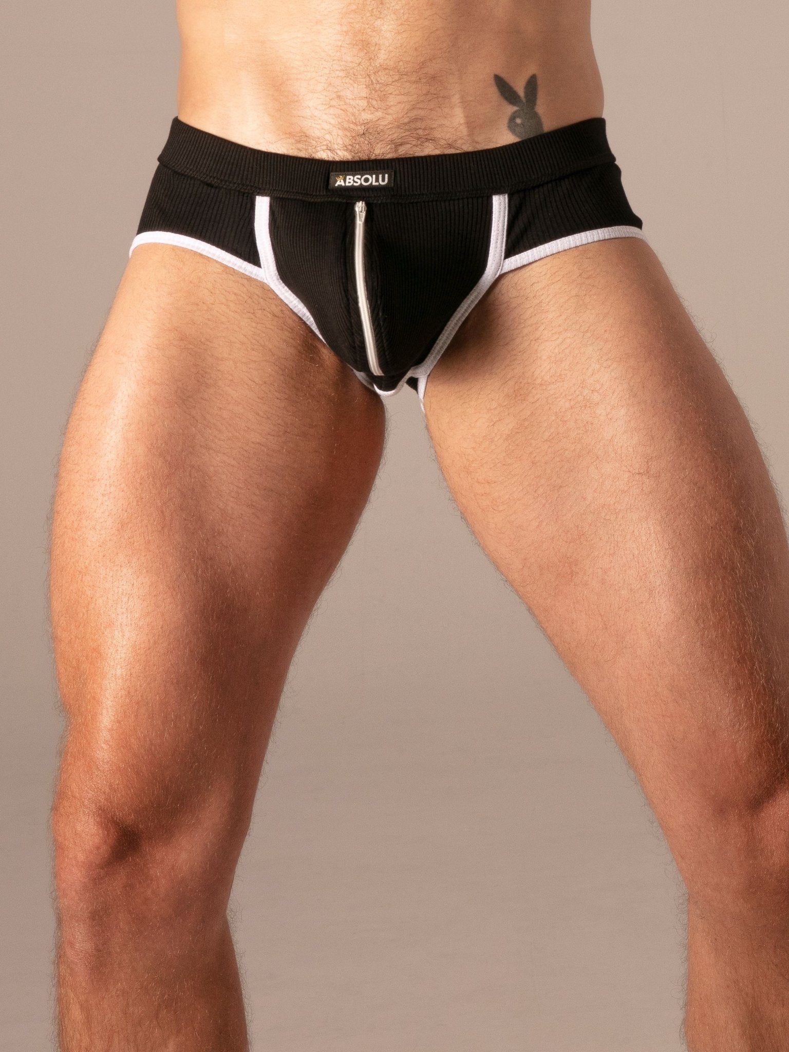Rib Zip Briefs, Unterhose Slip ouvert - Absolu Male - Shop Deutschland Noodosz