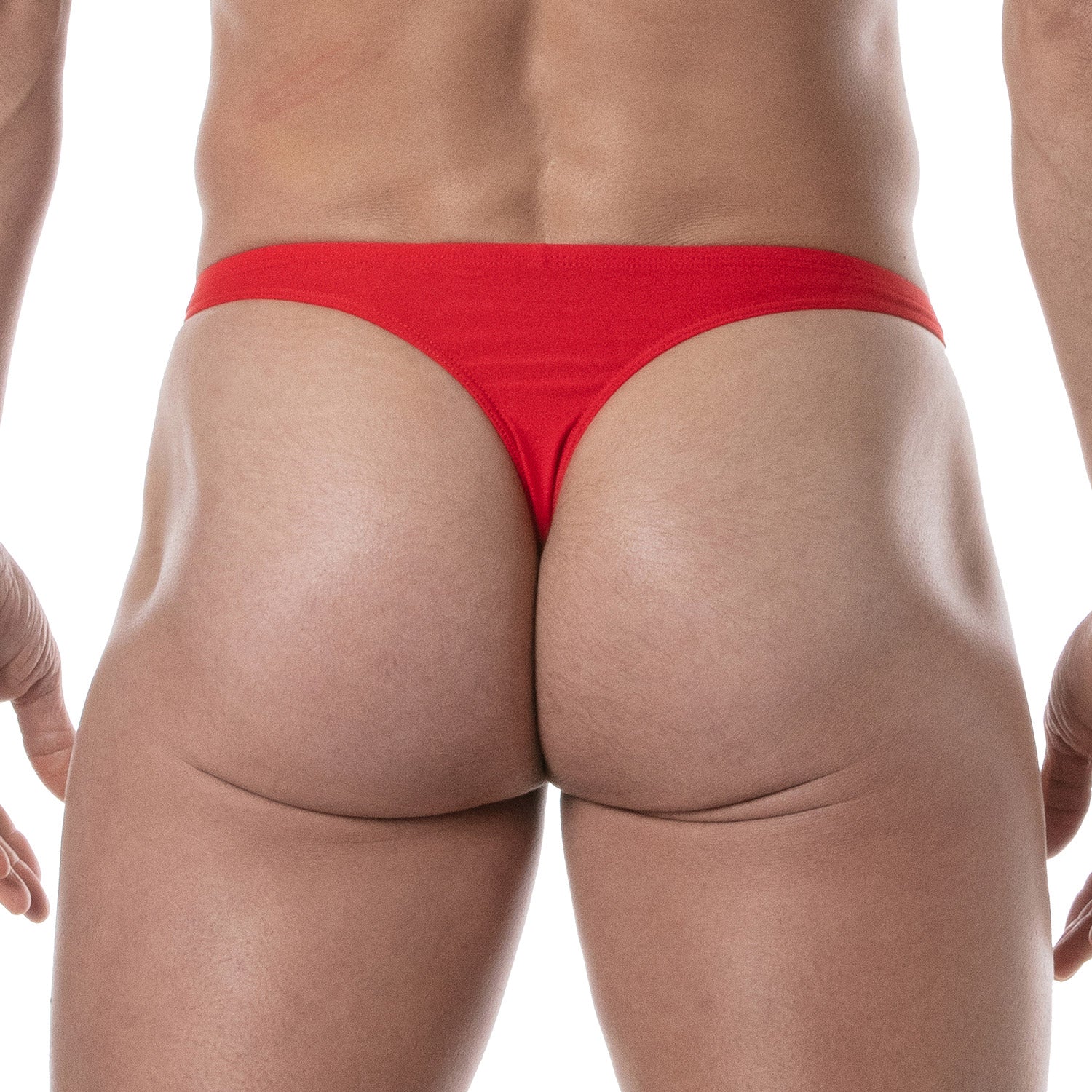 Plain Swim Thongs Red