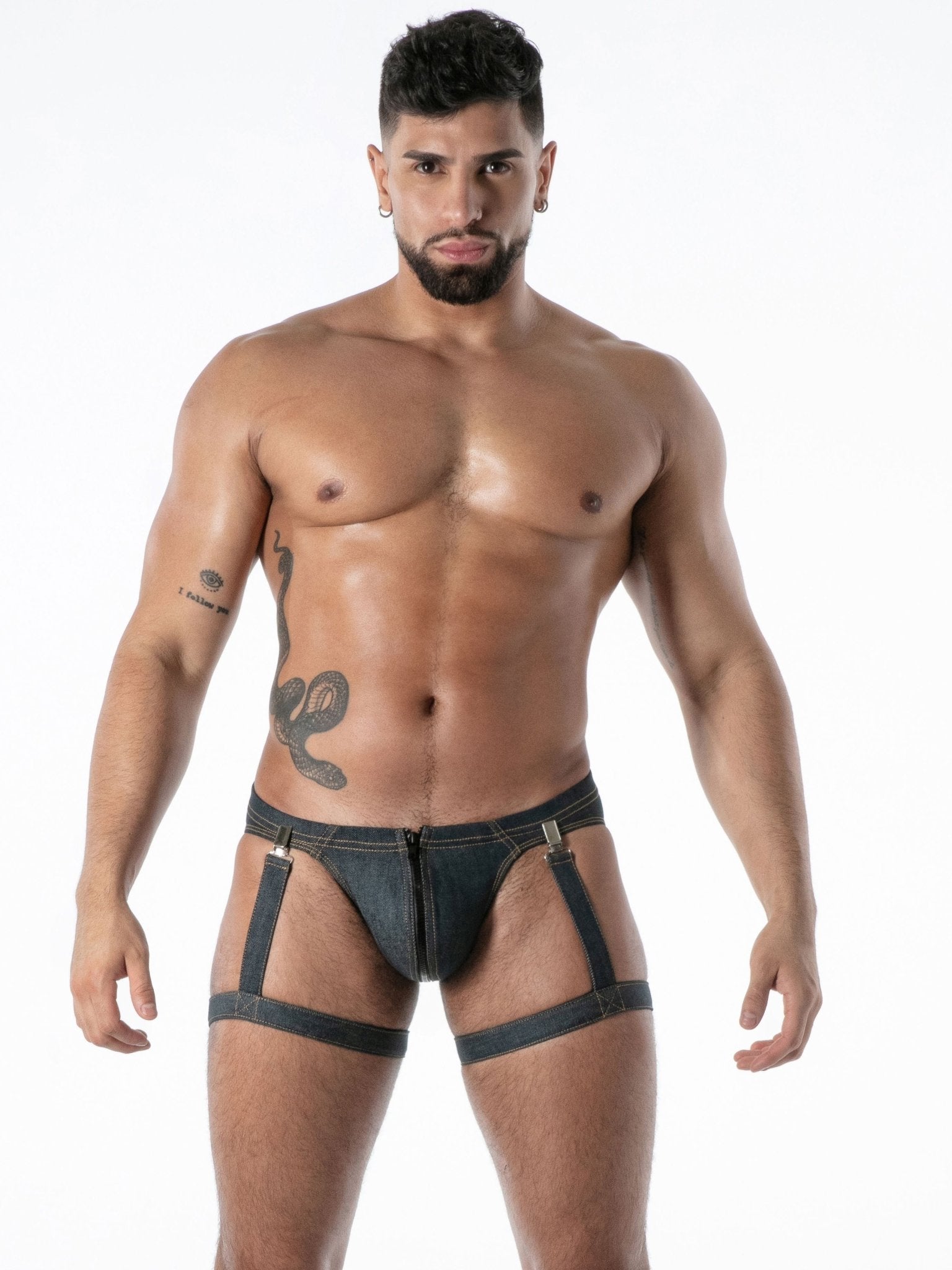 Raw Denim Leg Harness - TOF Paris - Shop Deutschland Noodosz