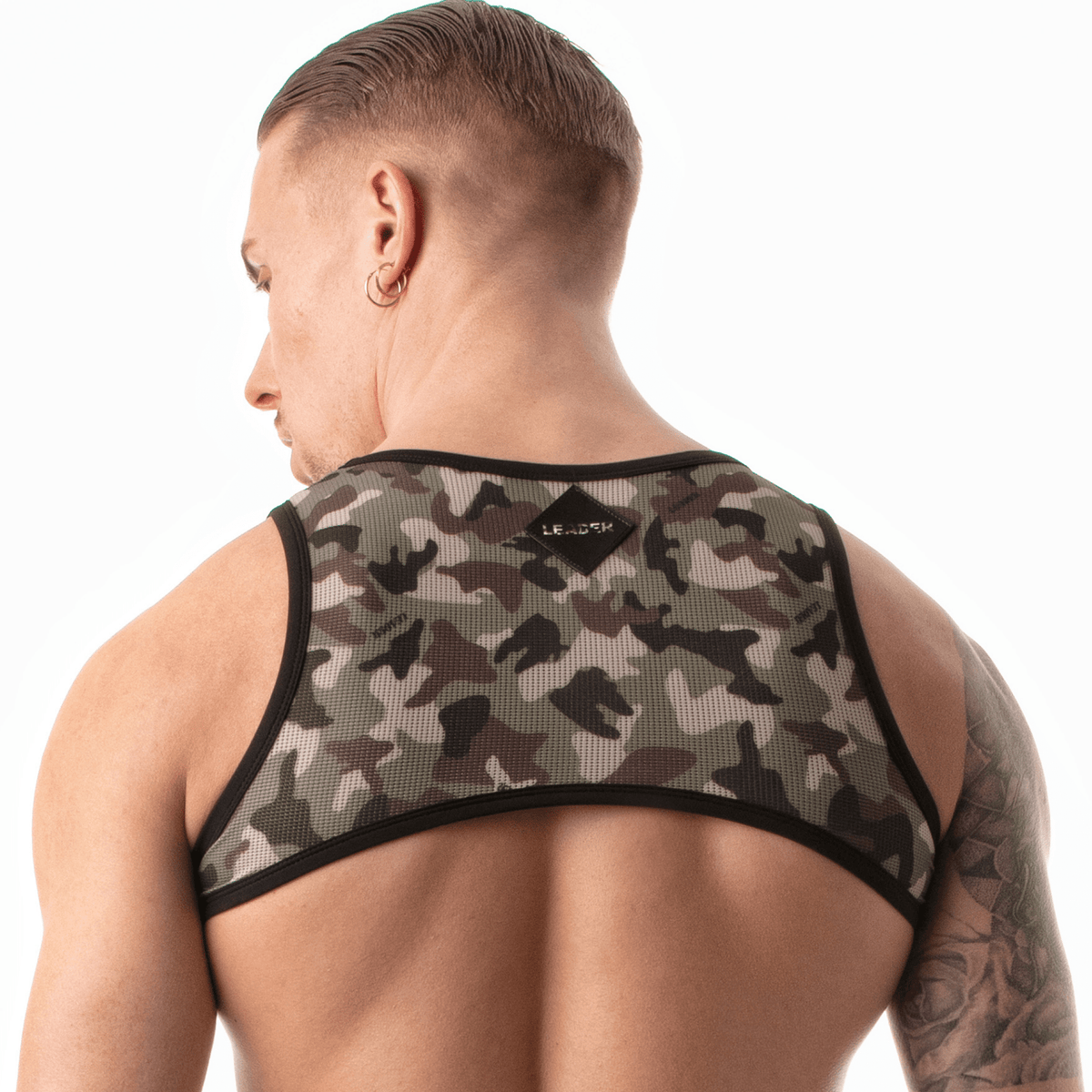Warrior-Geschirr mit Camouflage-Muster, Schwarz-1