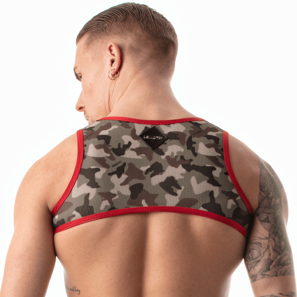 Warrior-Gurt mit Camouflage-Muster, Rot-1