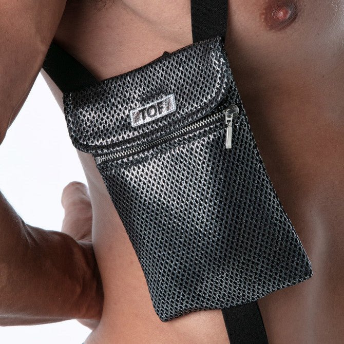 3D - elastischer Taschen - Harness – Silber - TOF Paris - Shop Deutschland Noodosz