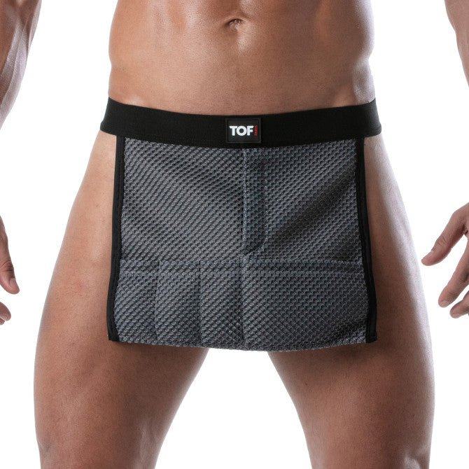 3D - Taillenschürze Grau - TOF Paris - Shop Deutschland Noodosz