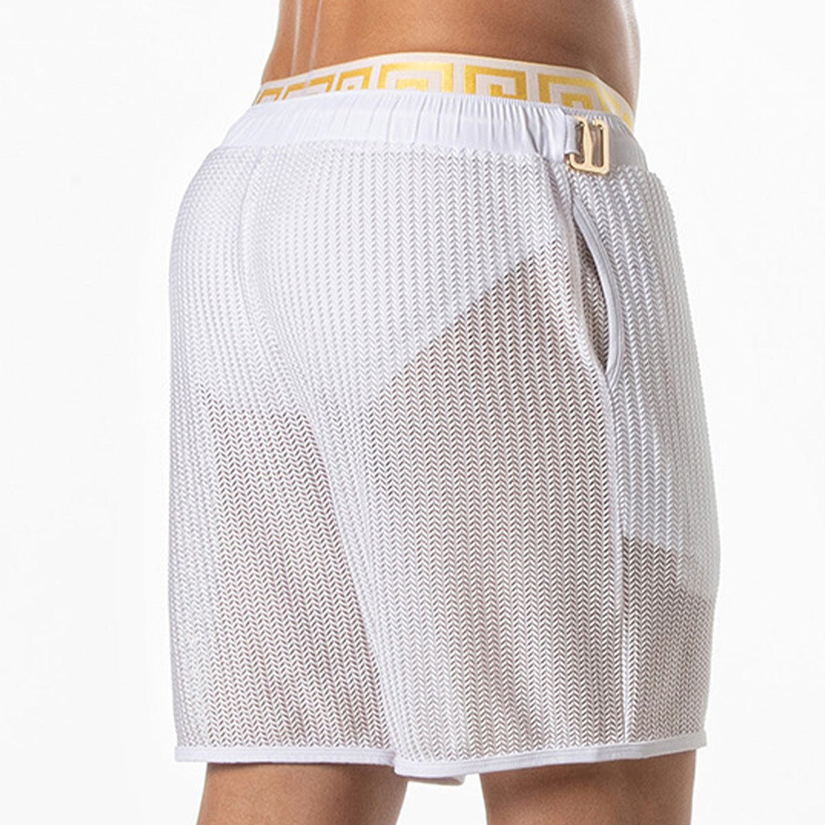 Invictus Mesh-Shorts Weiß-1