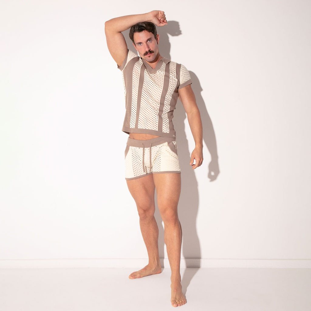 CODE 22 CROCKET KNIT POLO - 7007 Knit polo shirt