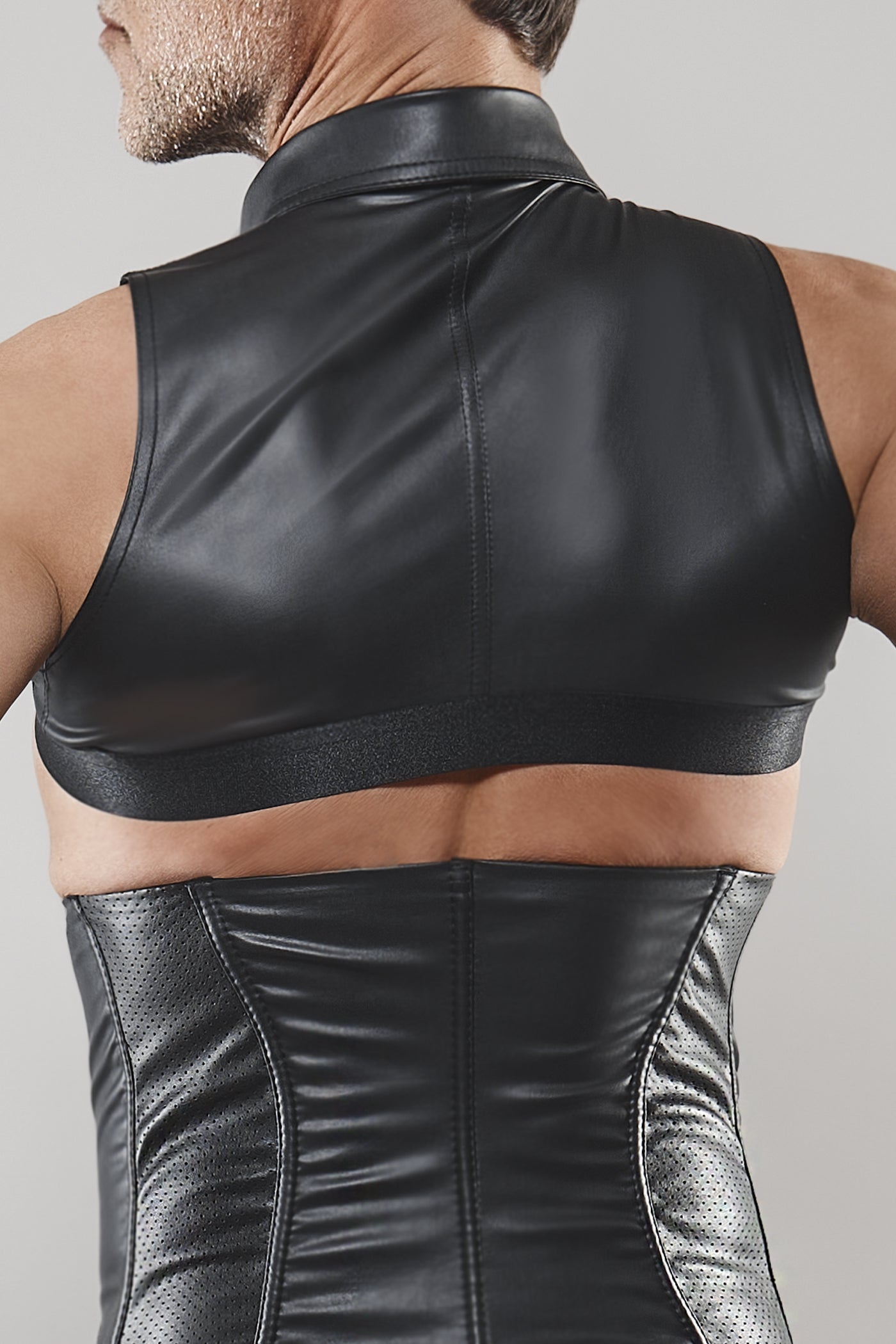 extra kurzes Shirt BOAlvaro001 schwarz - 2XL - Regnes Fetish Planet - Shop Deutschland Noodosz