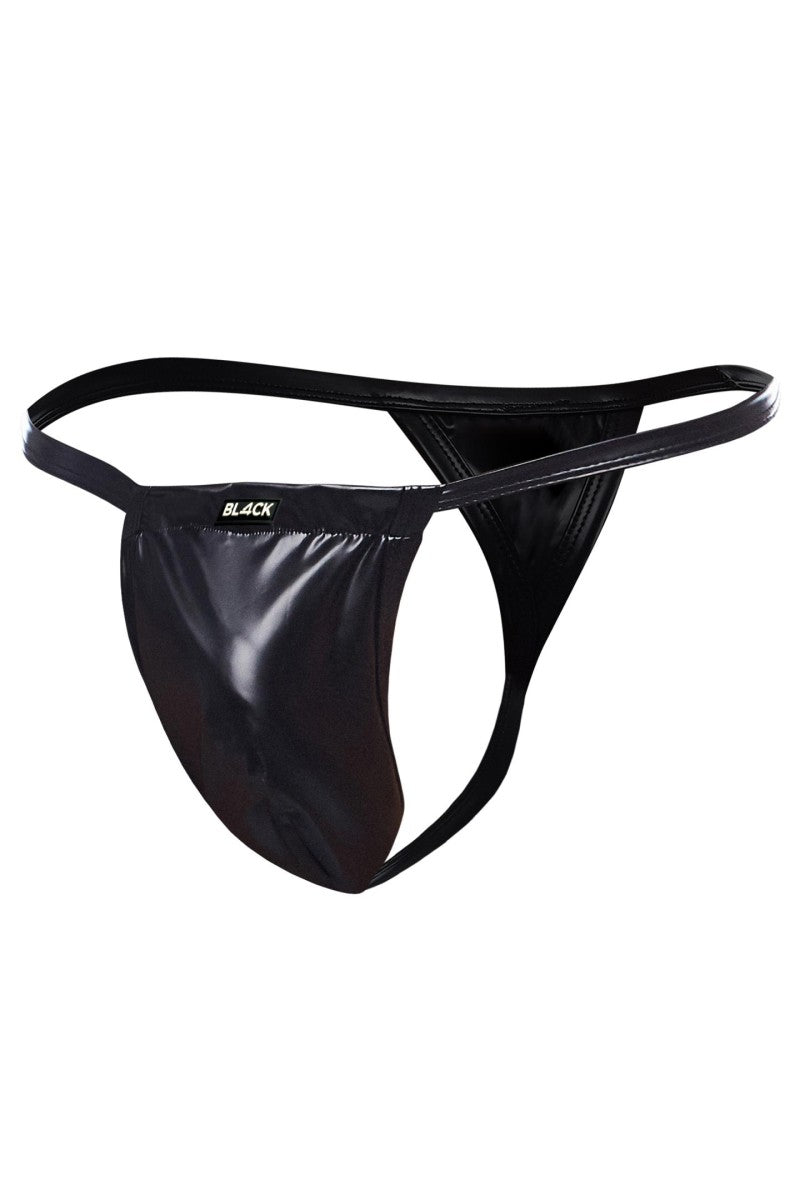 schwarzer Wetlook Boost String BL4CK06 - XL - CUT4MEN - Shop Deutschland Noodosz