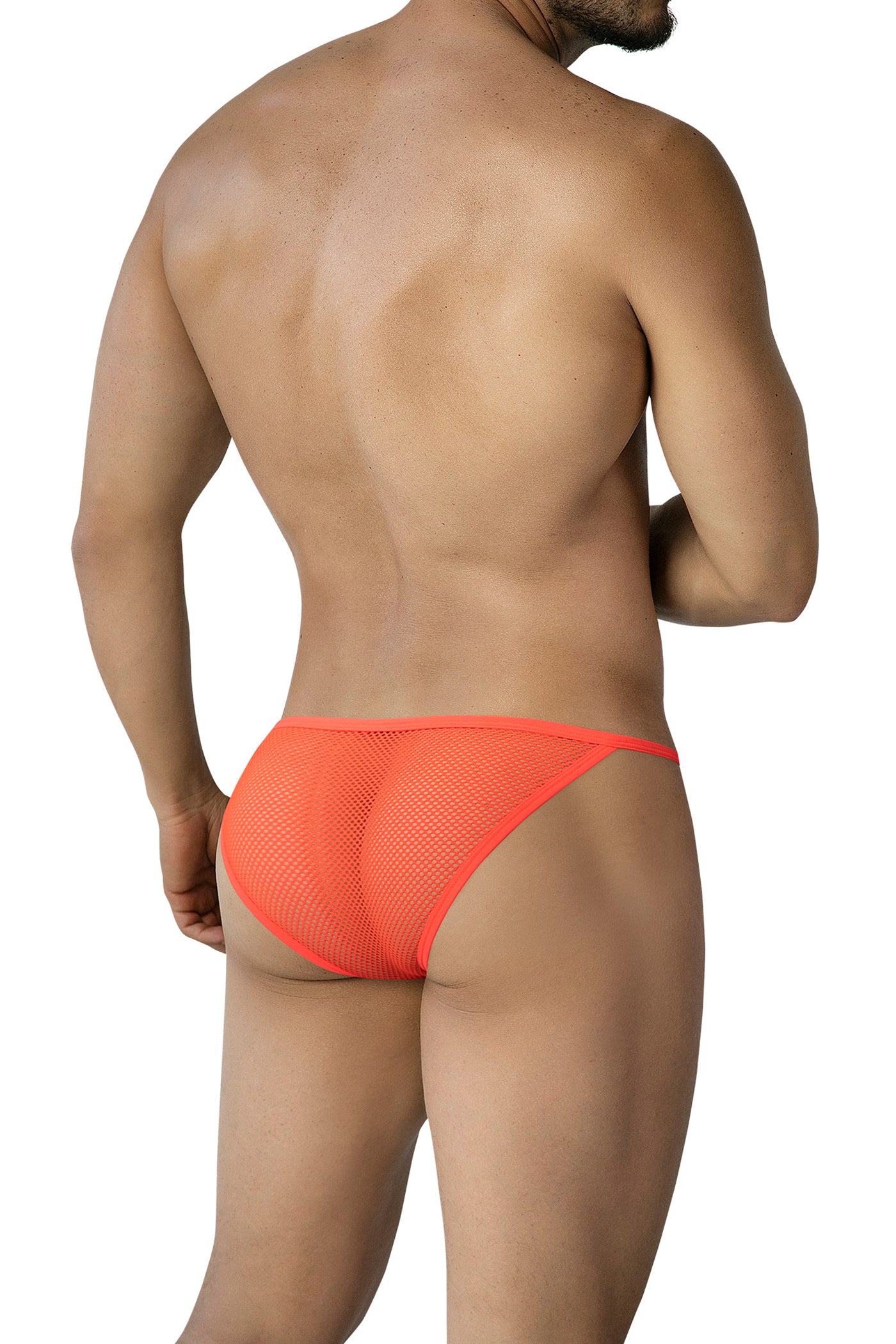 Orange Fluo Mesh Mini Brief C4MMSH18 - XL-1