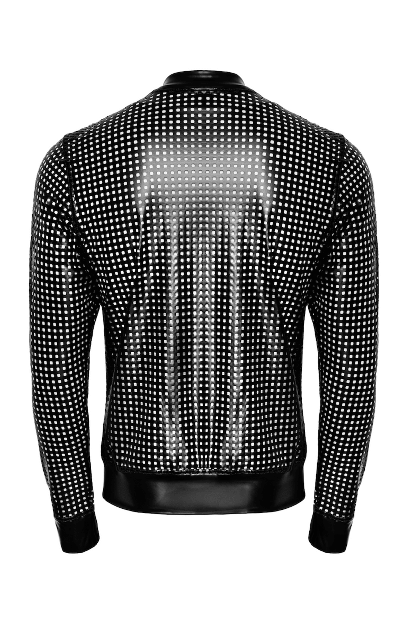 schwarze Powerwetlook Jacke H076 - 3XL - Noir Handmade Men - Shop Deutschland Noodosz