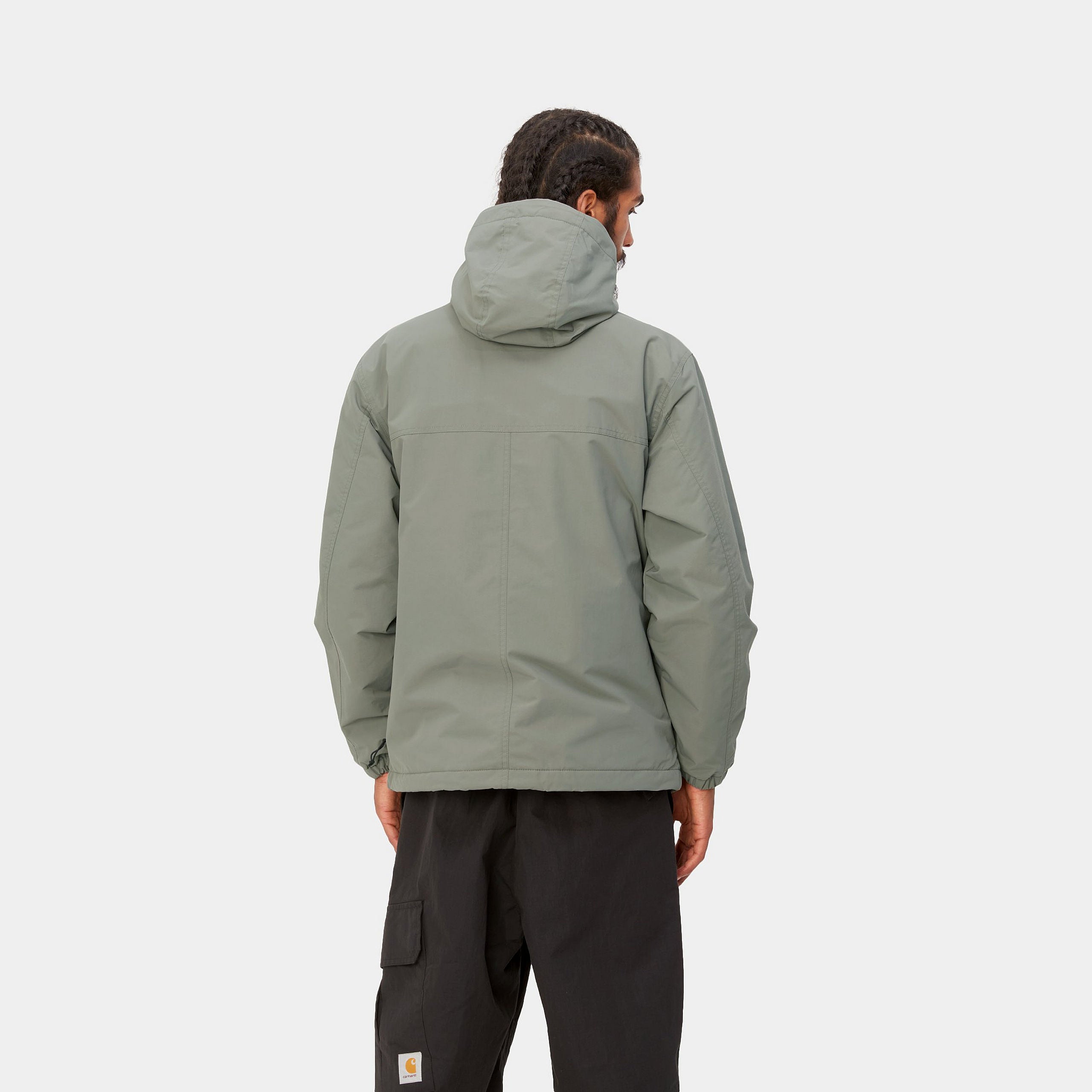 Carhartt WIP Windbreaker Pullover (Winter) - Smoke Green / Black