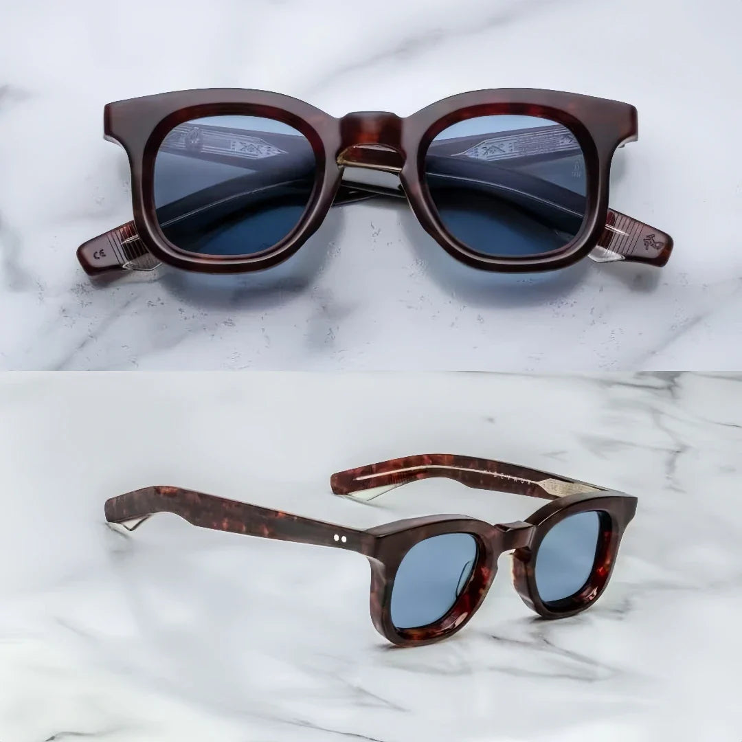 Jacques Marie Mage DEVAUX Inspired sunglasses thick acetate retro square