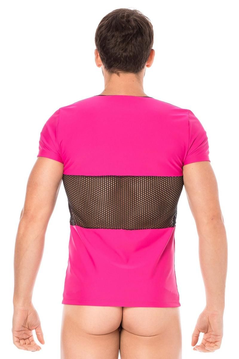 Herren T-Shirt 2004-81 magenta - XL - LOOK ME - Shop Deutschland Noodosz