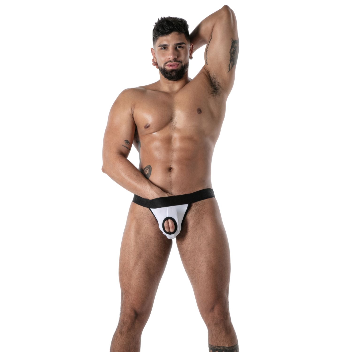 Mon Amour Microfiber Jock White