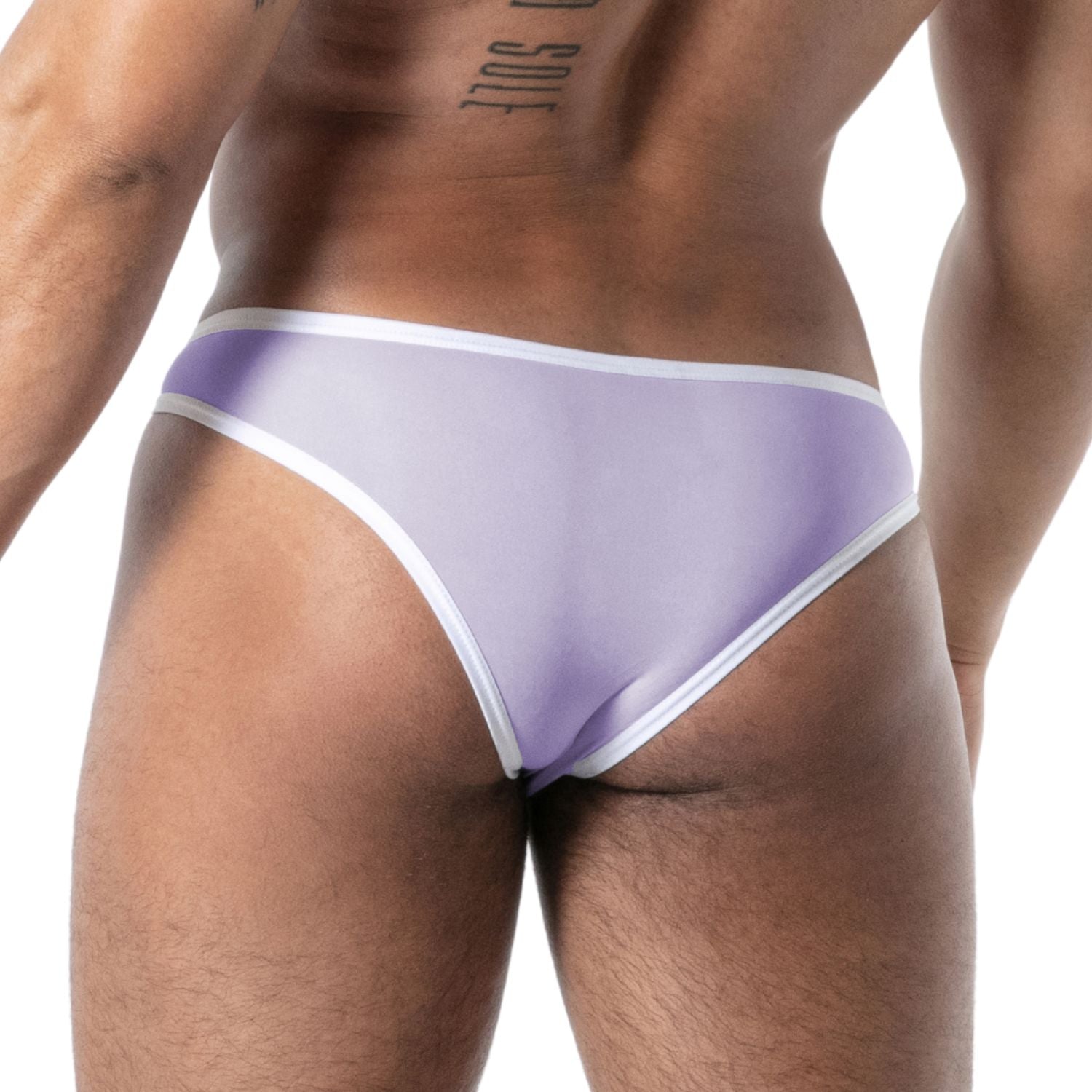 Mon Amour Microfiber Minibrief Purple