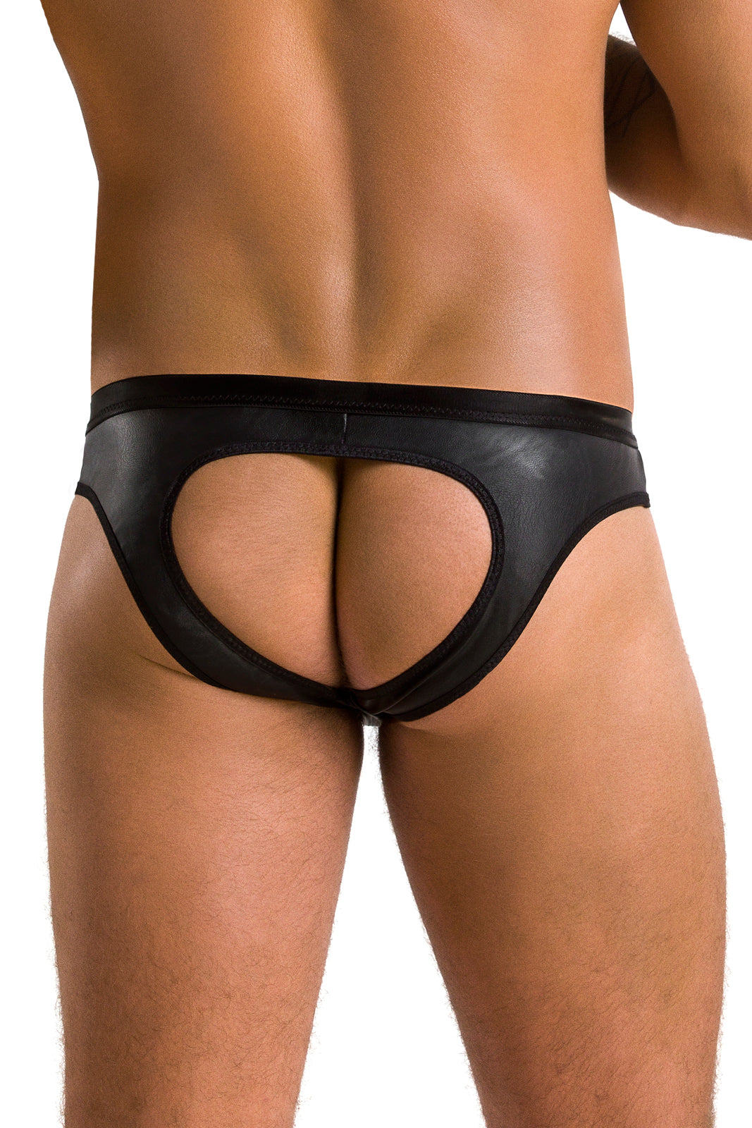schwarzer Männer Slip ouvert 041 - 2XL/3XL