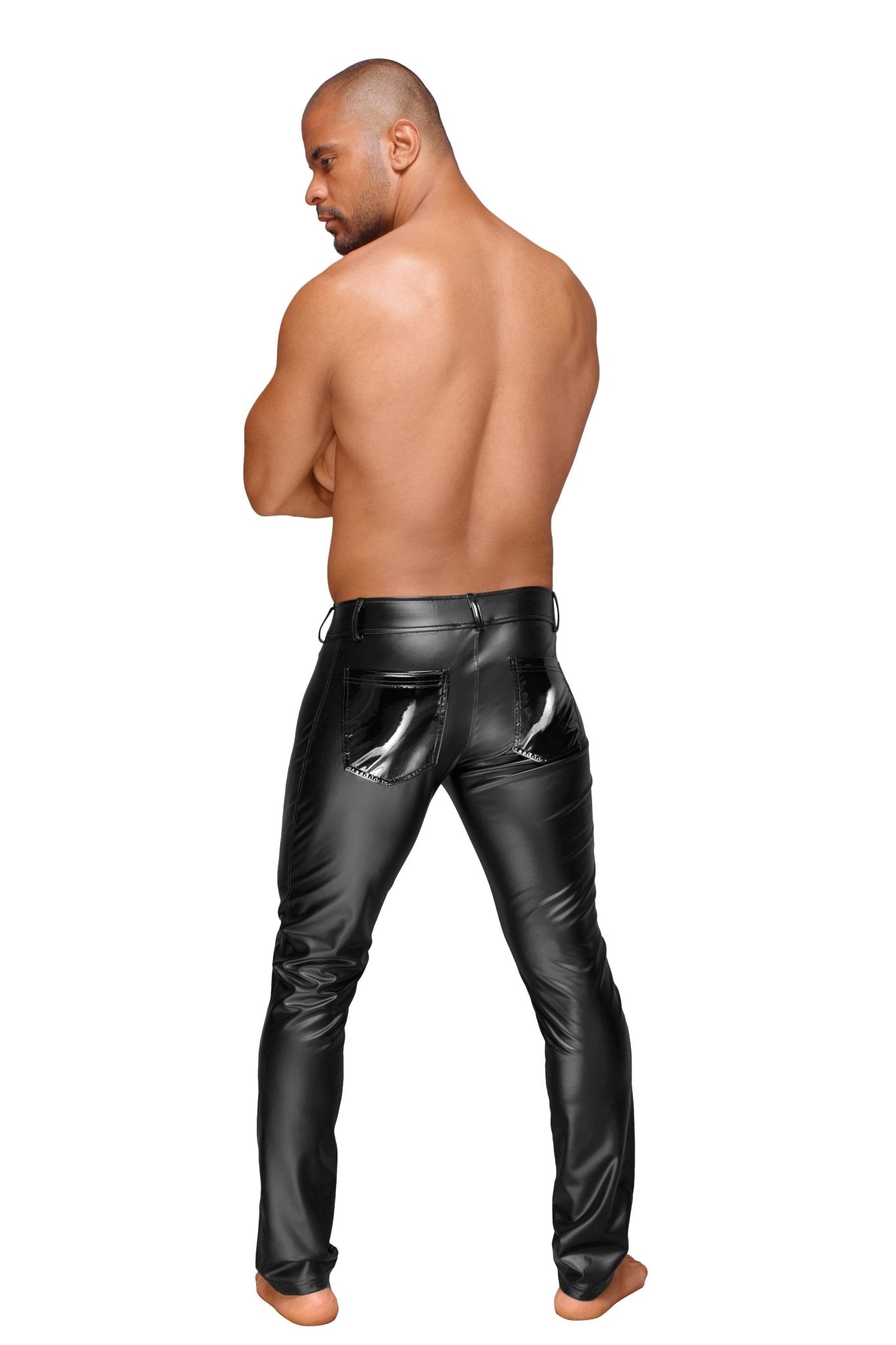Powerwetlook Herrenhose H051 - XL - Noir Handmade Men - Shop Deutschland Noodosz
