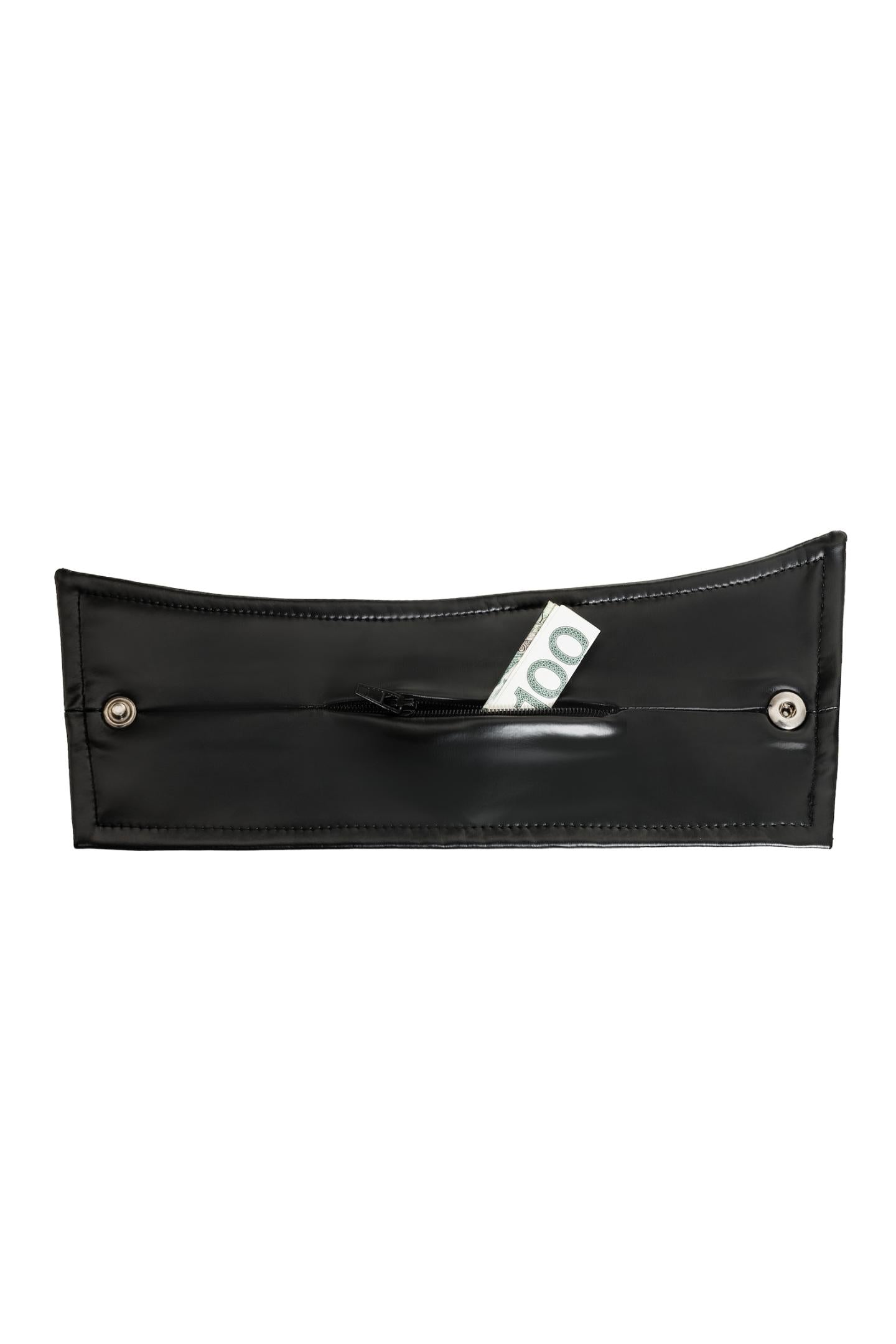 H075 Paar Handgelenk-Geldbörse mit verstecktem Reißverschluss - OS - Noir Handmade Men - Shop Deutschland Noodosz