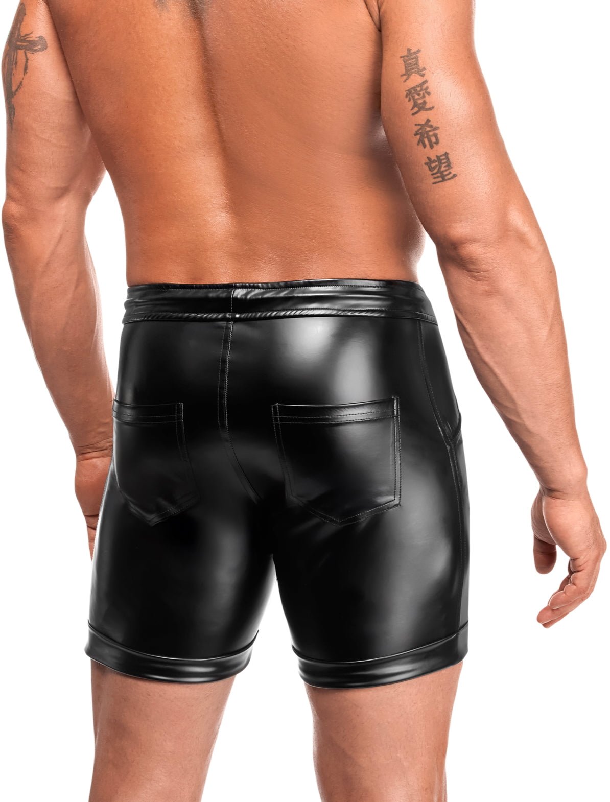 schwarze Shorts Rogue H088 - 3XL - Noir Handmade Men - Shop Deutschland Noodosz