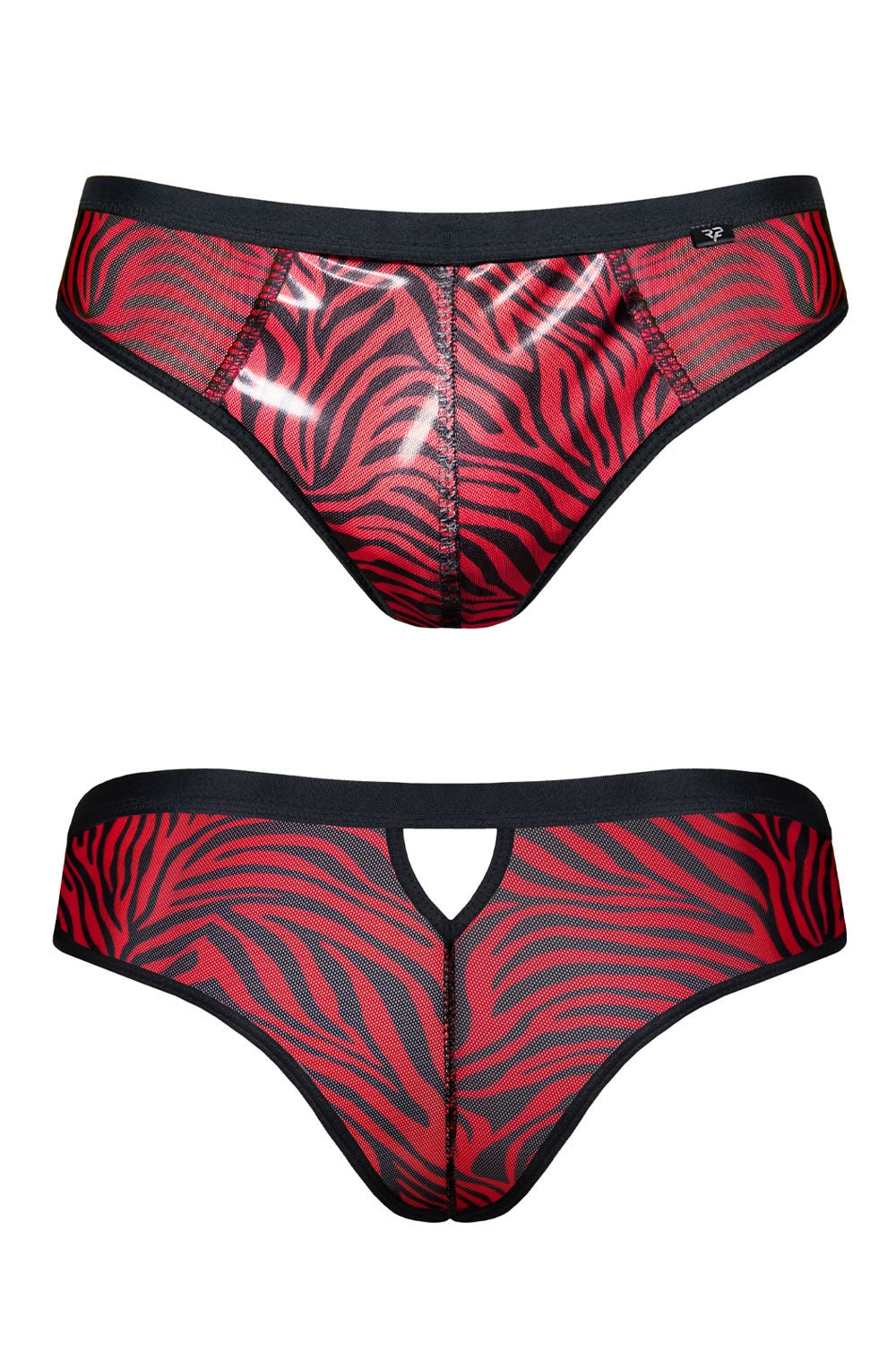 Netz-Slip RESamuel001 schwarz/rot - 2XL - Regnes Fetish Planet - Shop Deutschland Noodosz