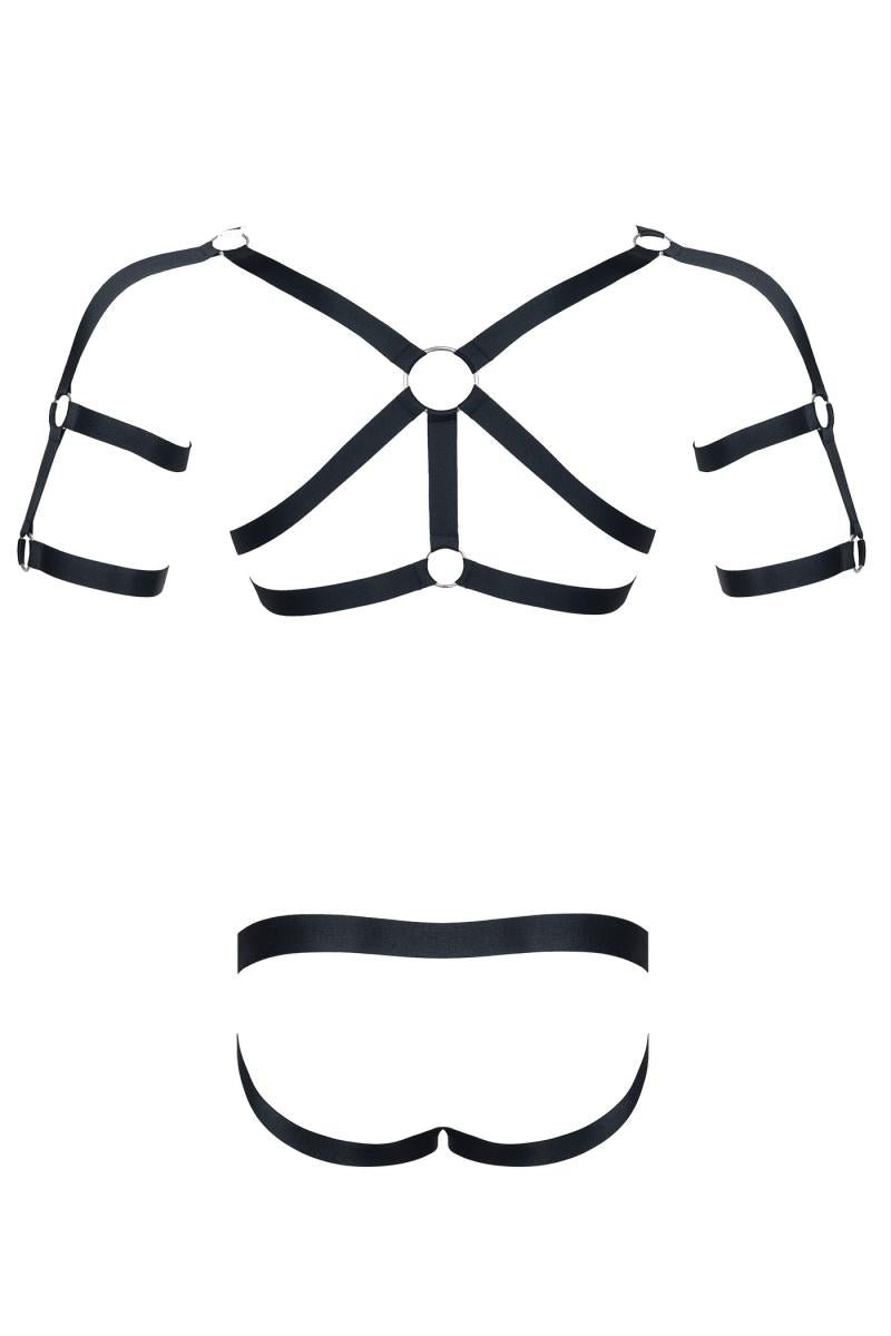 Harness SET010 schwarz - XXL/XXXL - Regnes Fetish Planet - Shop Deutschland Noodosz