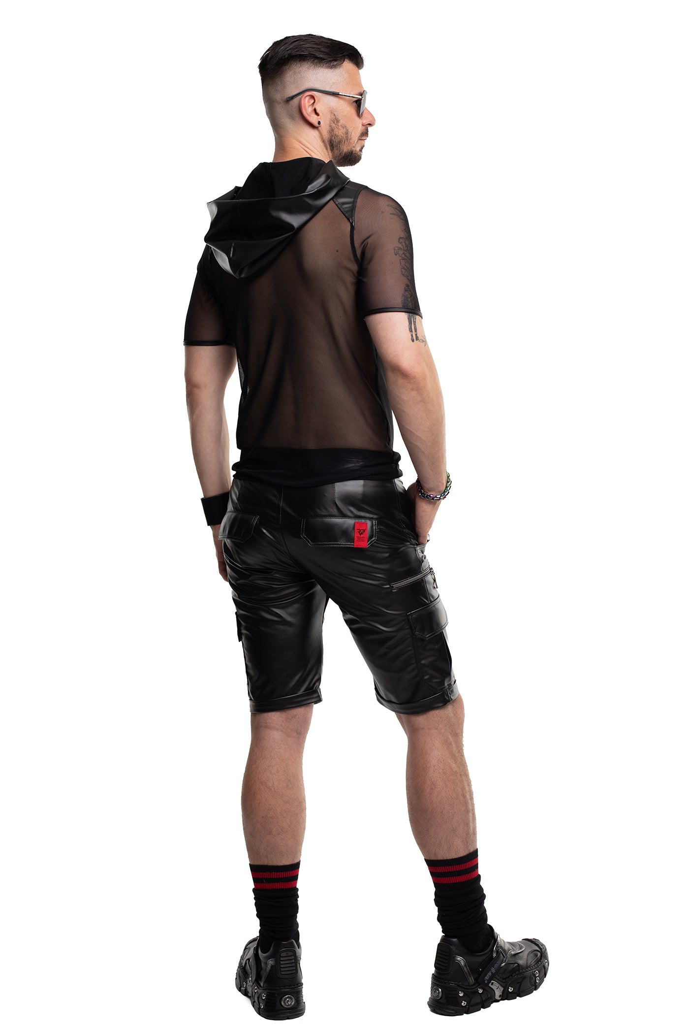 Herren Kaputzen T-Shirt RMTito001 schwarz - 2XL - Regnes Fetish Planet - Shop Deutschland Noodosz