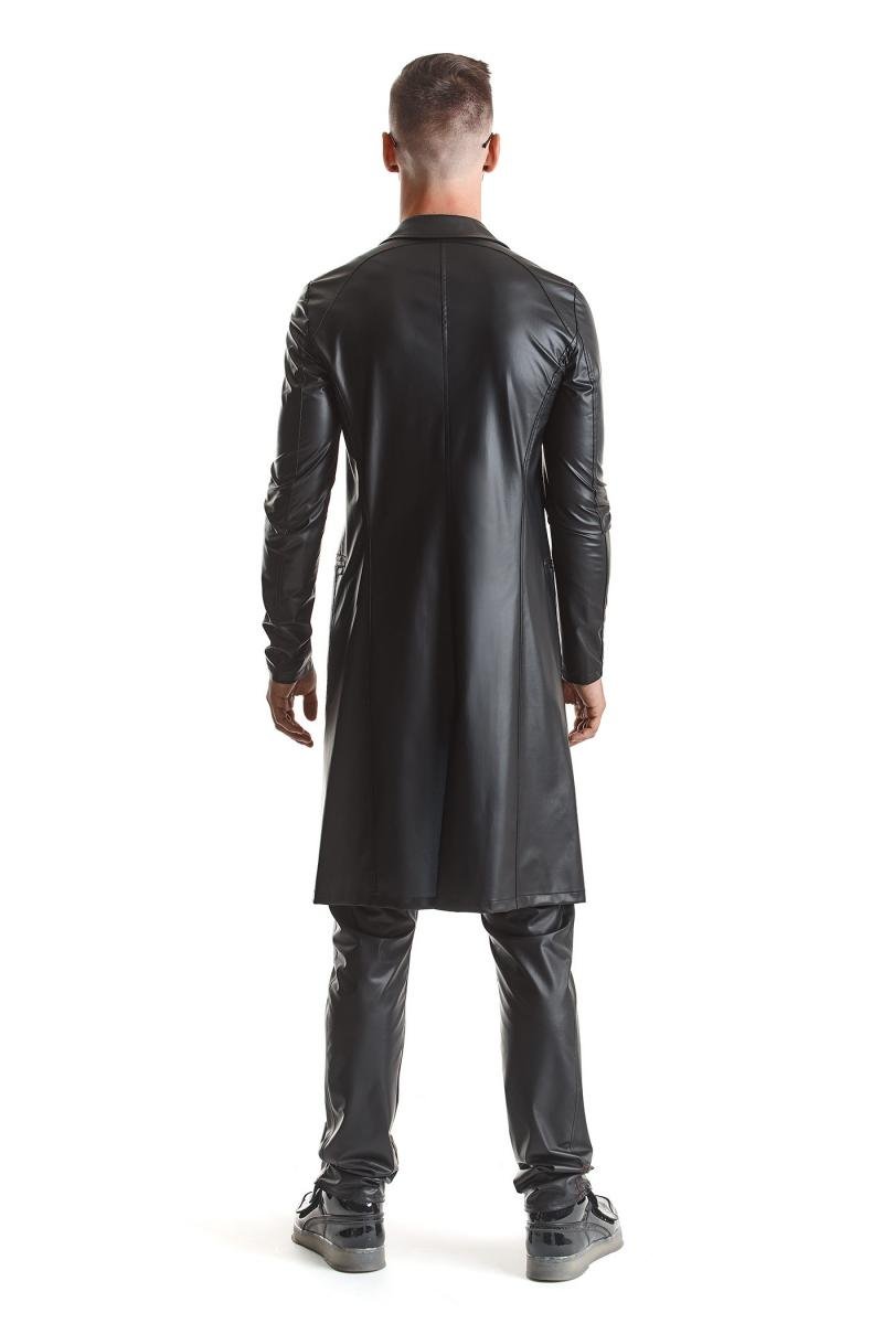 Herren Mantel RMSergio001 schwarz - 5XL - Regnes Fetish Planet - Shop Deutschland Noodosz
