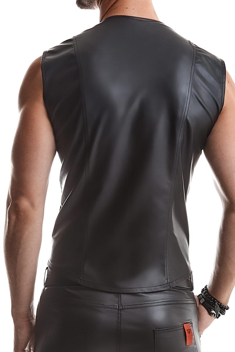 Herren Weste RMOttaviano001 schwarz - 5XL - Regnes Fetish Planet - Shop Deutschland Noodosz