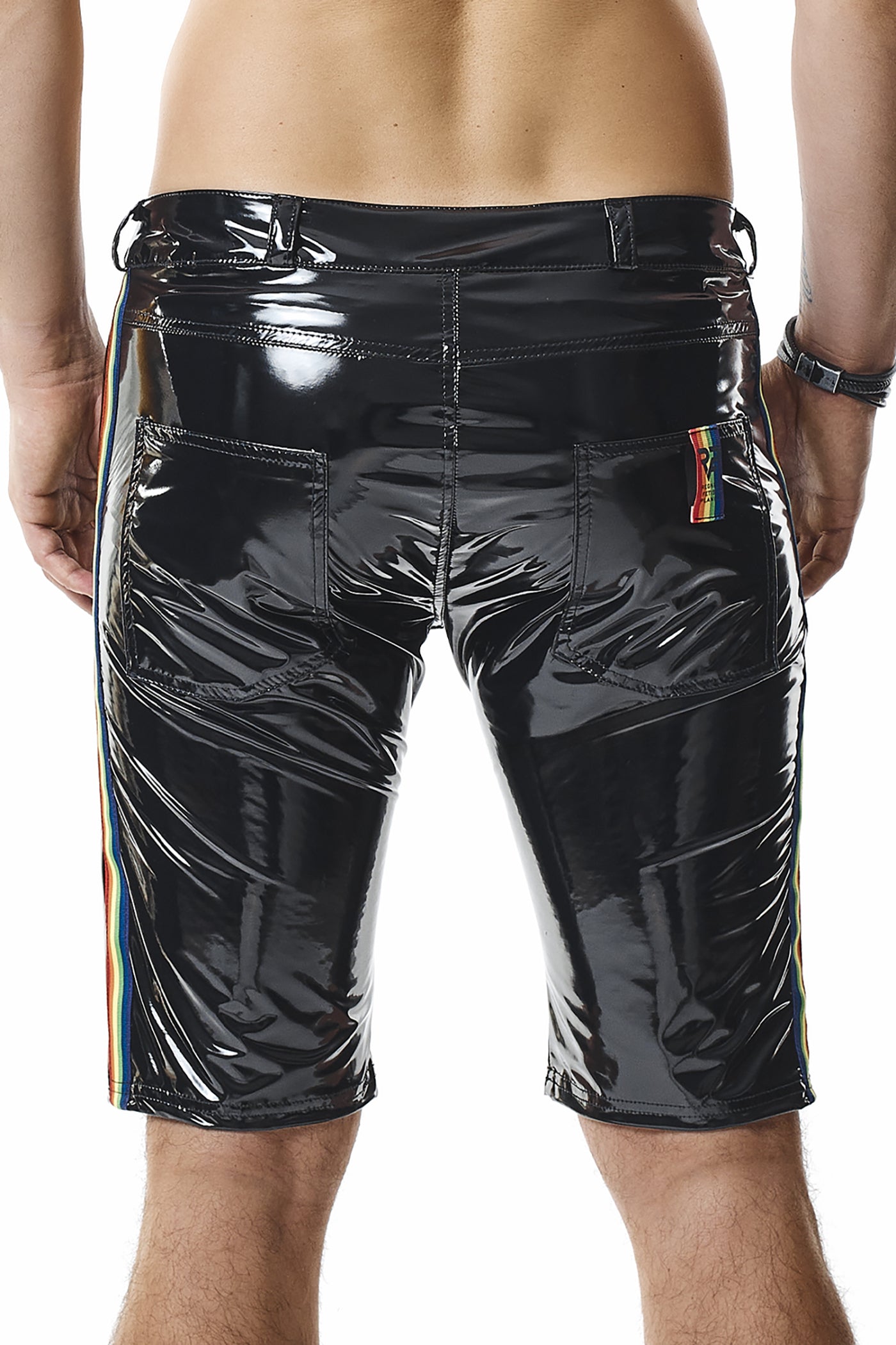 Herren PVC Shorts RMUmbertoRBW schwarz - 2XL - Regnes Fetish Planet - Shop Deutschland Noodosz