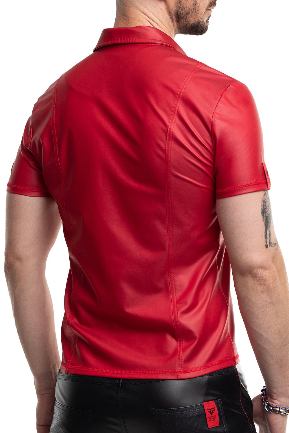 Herren T-Shirt RMMauricio001 rot - 2XL - Regnes Fetish Planet - Shop Deutschland Noodosz
