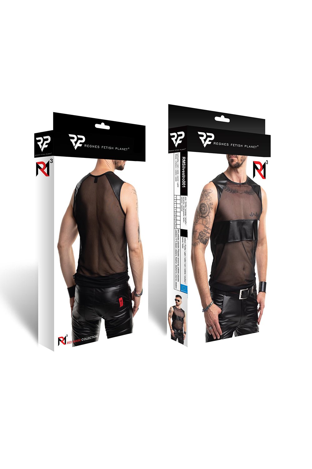 Herren Shirt RMSilvestro001 schwarz - 2XL - Regnes Fetish Planet - Shop Deutschland Noodosz