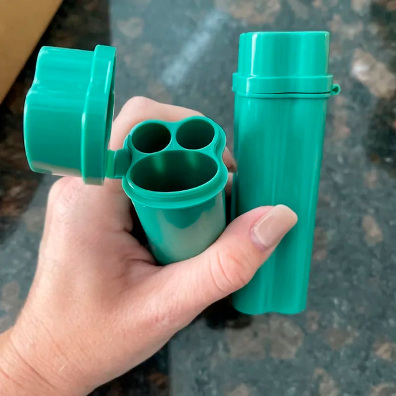 Flip-Top Zigarettenetui mit Feuerzeug - und Joint Fach