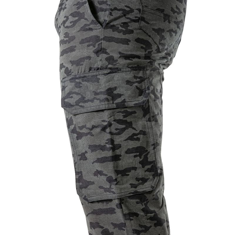 Camo Cargo Pants, Hose mit seitlichen Taschen - TOF Paris - Shop Deutschland Noodosz
