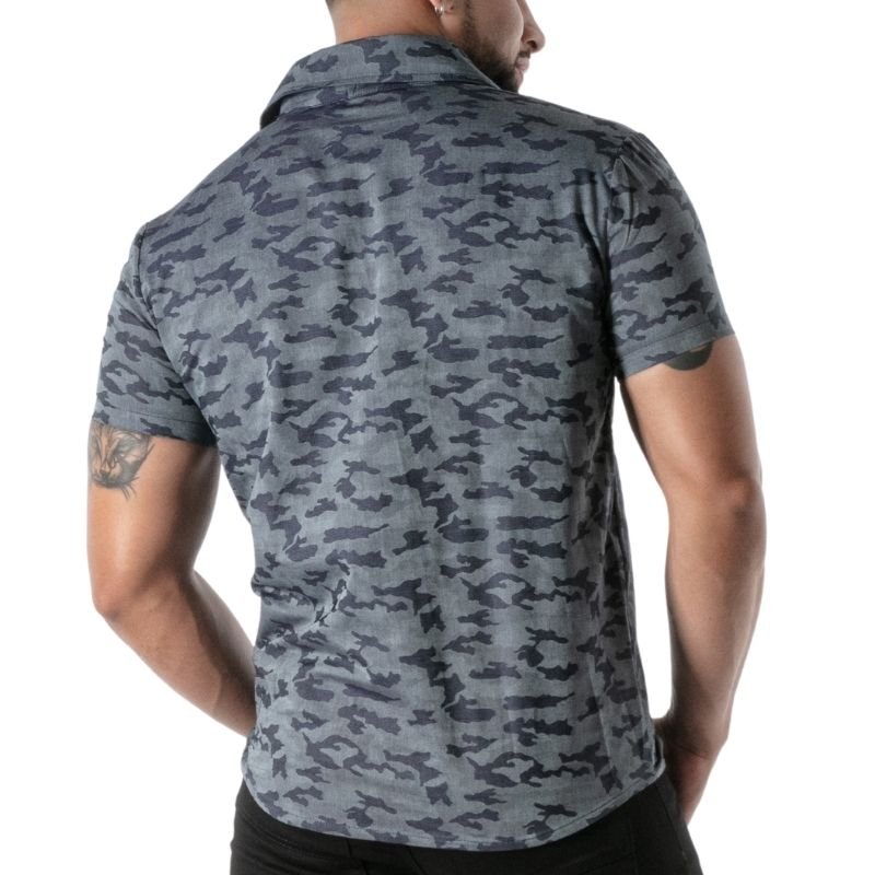Camo Short Sleeves Shirt, Hemd - TOF Paris - Shop Deutschland Noodosz