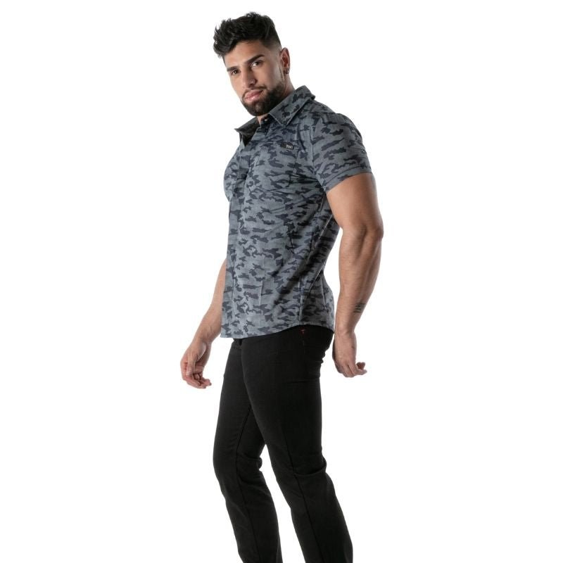 Camo Short Sleeves Shirt, Hemd - TOF Paris - Shop Deutschland Noodosz