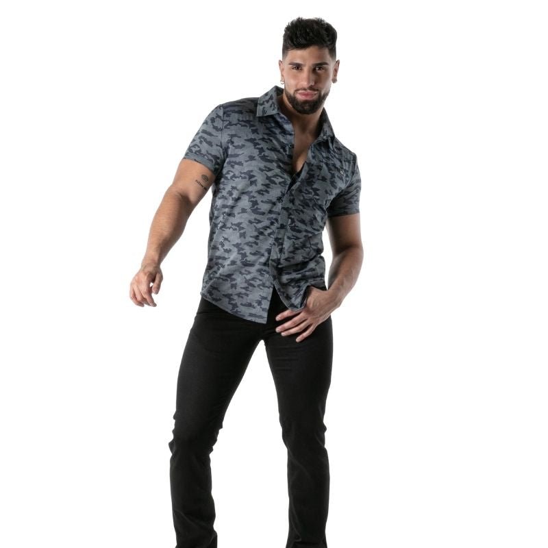 Camo Short Sleeves Shirt, Hemd - TOF Paris - Shop Deutschland Noodosz