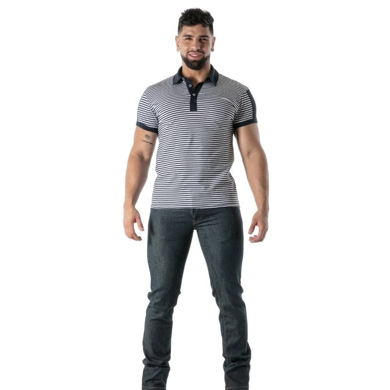 Sailor Stripe Polo, Poloshirt, Polohemd - TOF Paris - Shop Deutschland Noodosz