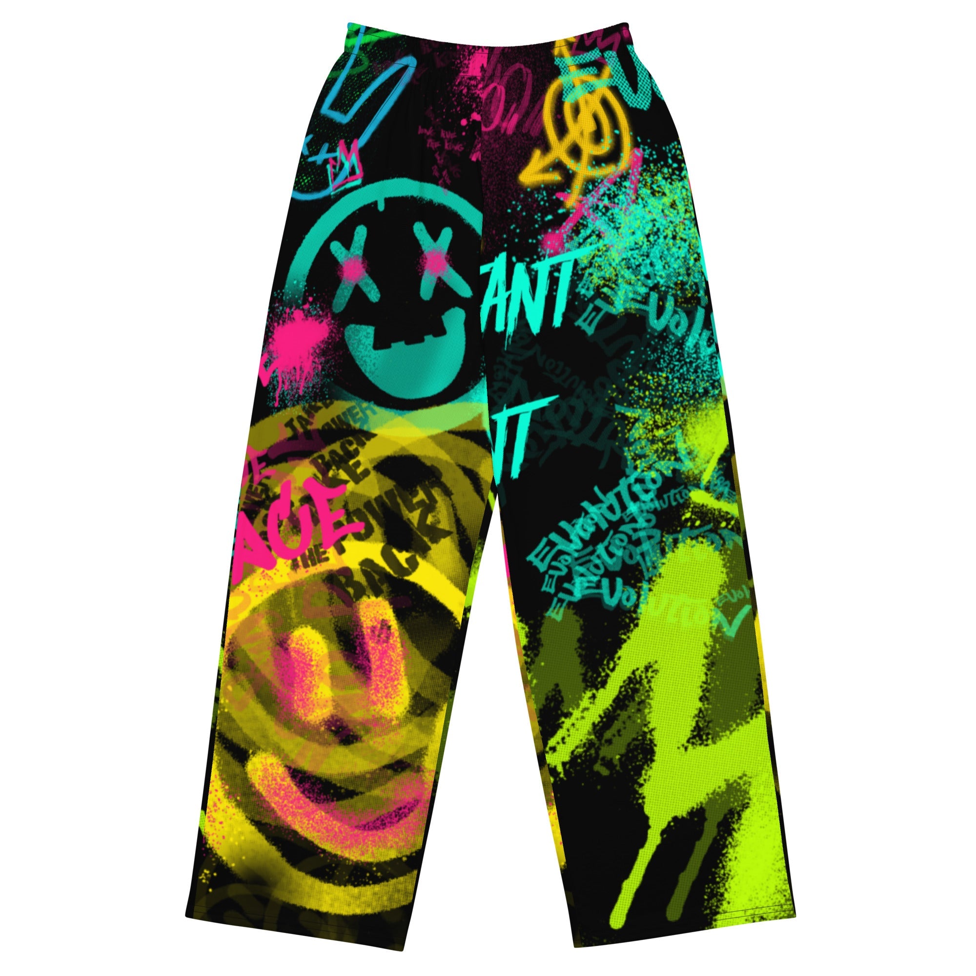 Funky jogging pants with wide legs