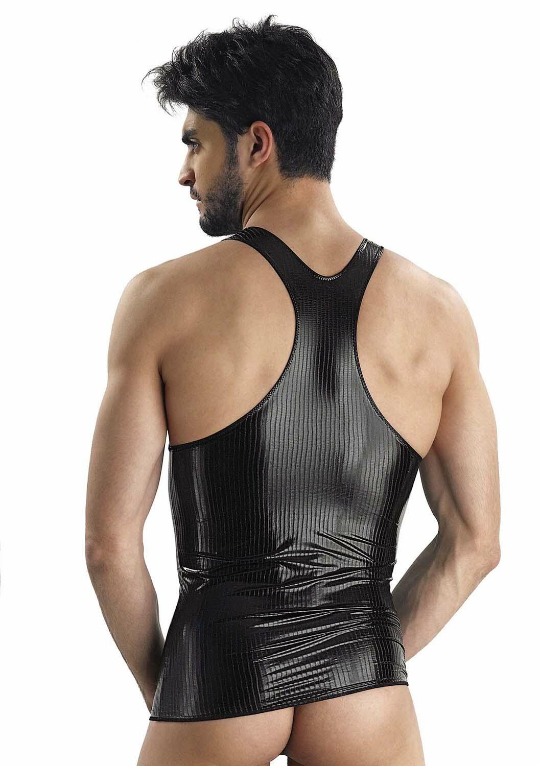 EROS VENEZIANI 7279 - Men's Undershirt Tank Top Vegan Leather