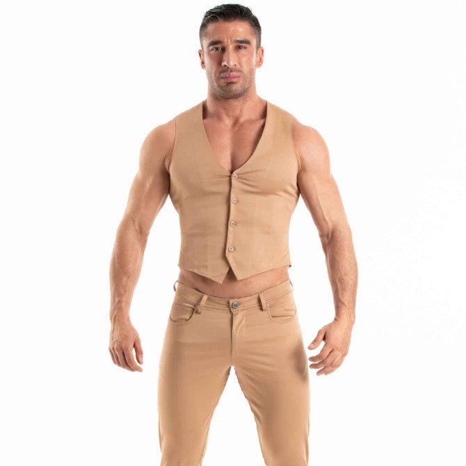 Chino Vest Brown - TOF Paris - Shop Deutschland Noodosz