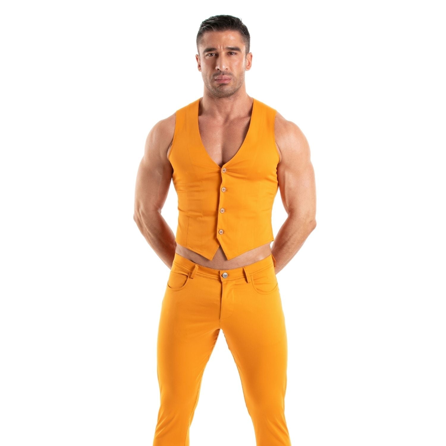 Chino Vest Orange - TOF Paris - Shop Deutschland Noodosz