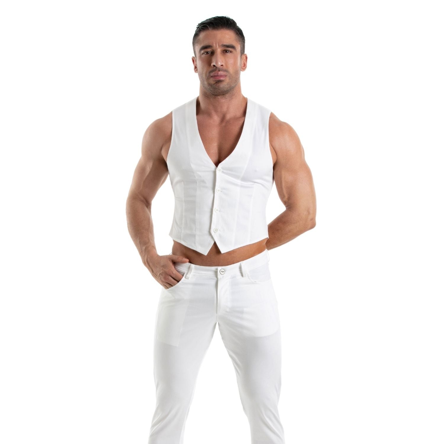 Chino Vest White - TOF Paris - Shop Deutschland Noodosz