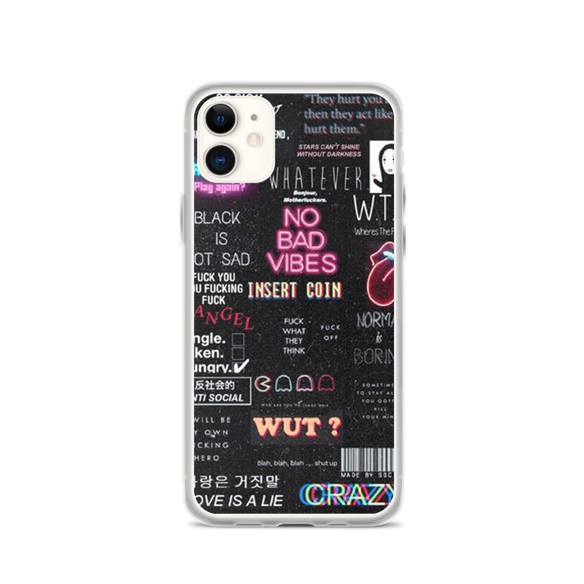 No bad vibes iPhone case