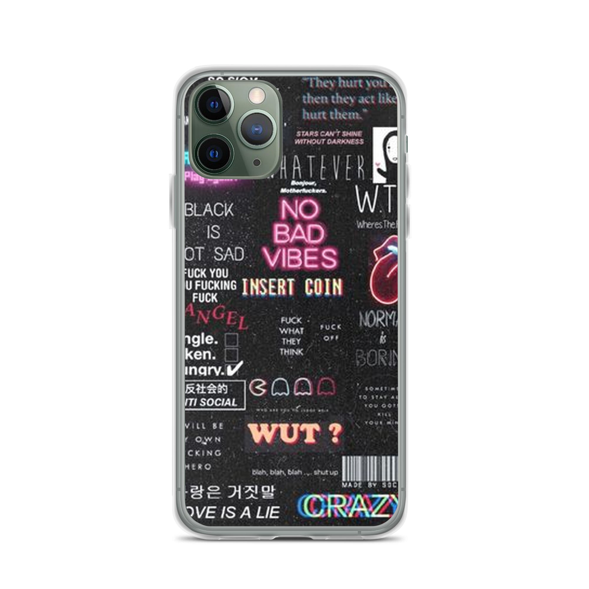 No bad vibes iPhone case