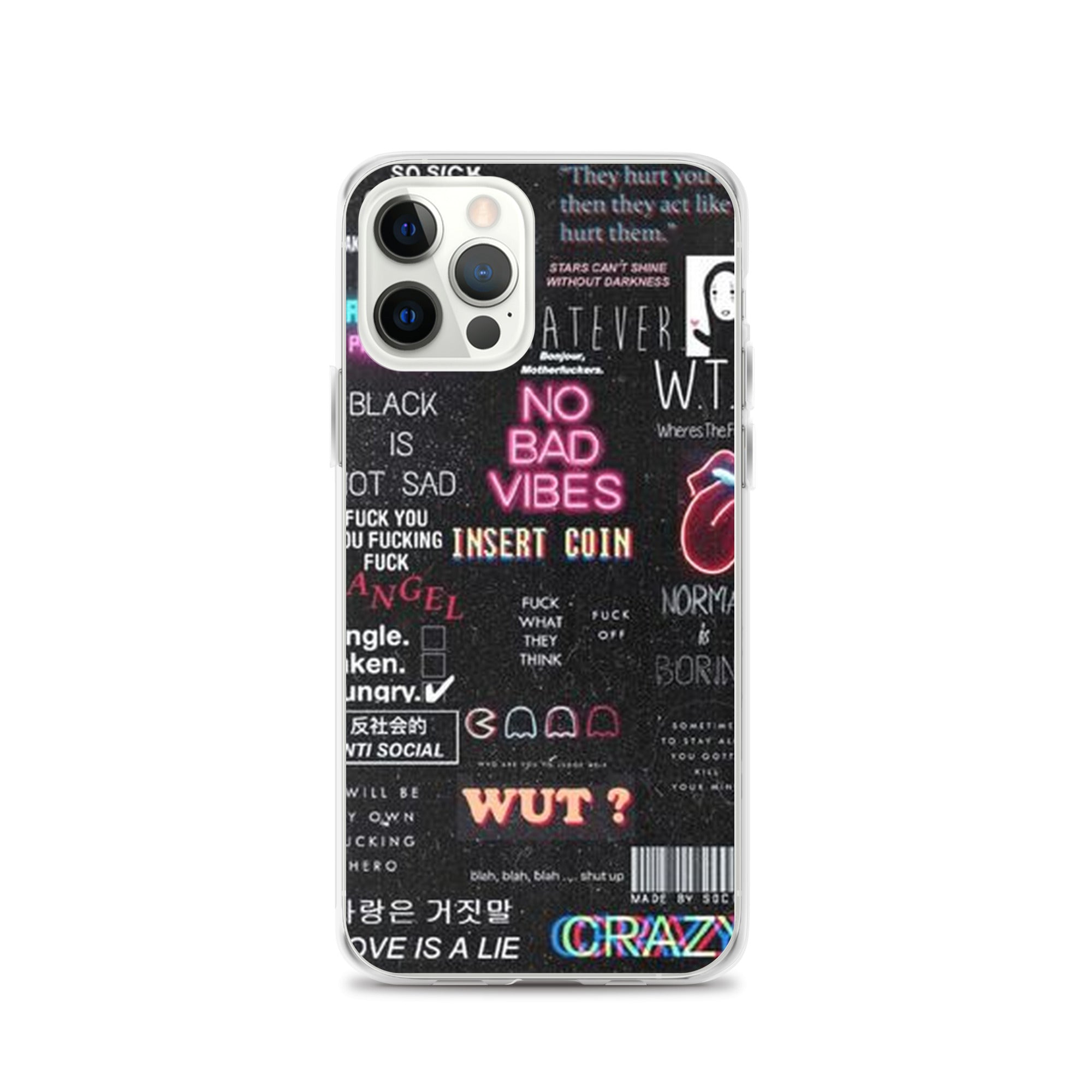 No bad vibes iPhone case