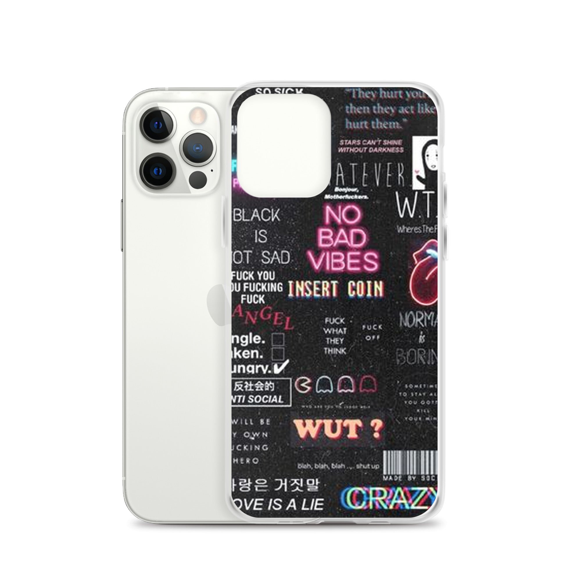 No bad vibes iPhone case