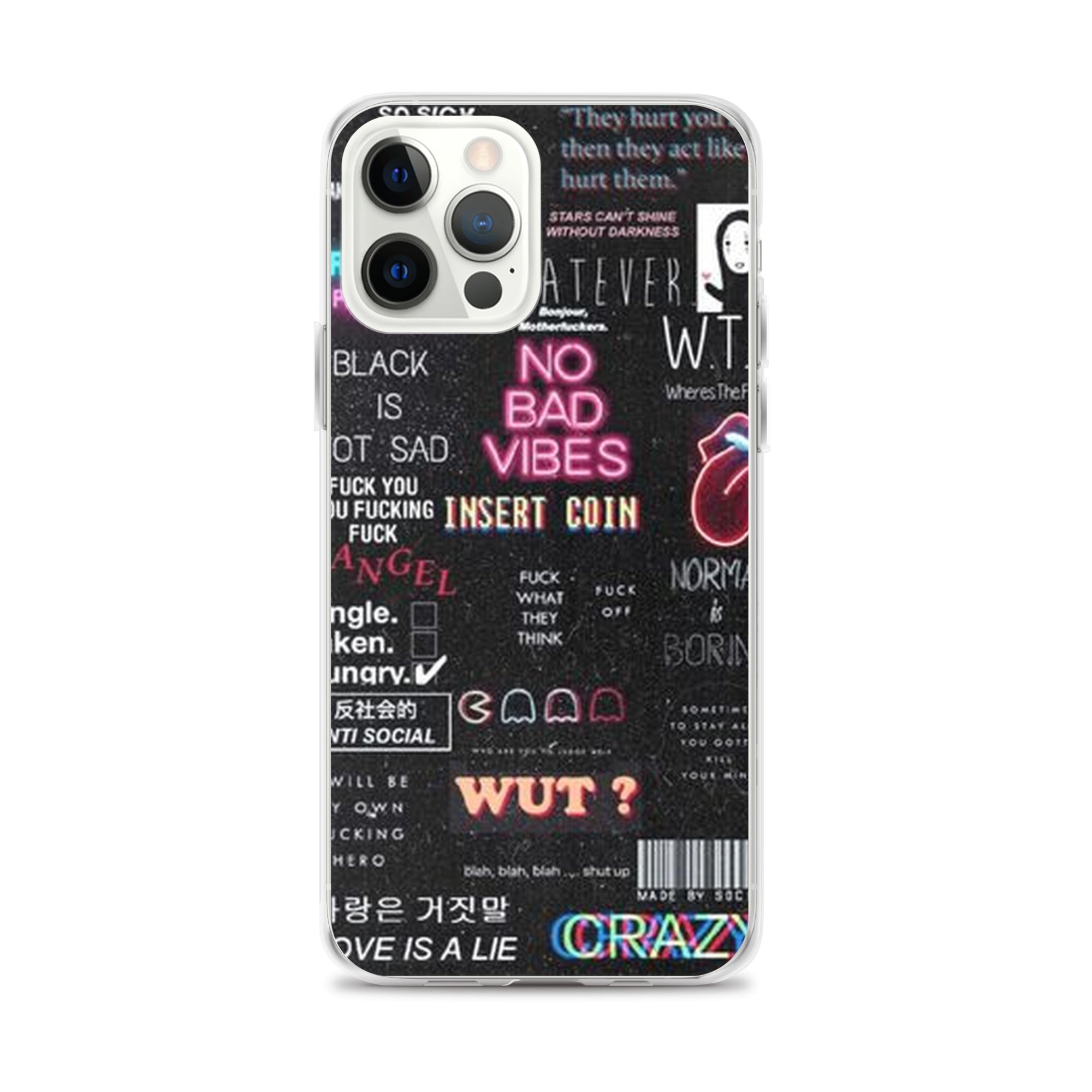 No bad vibes iPhone case